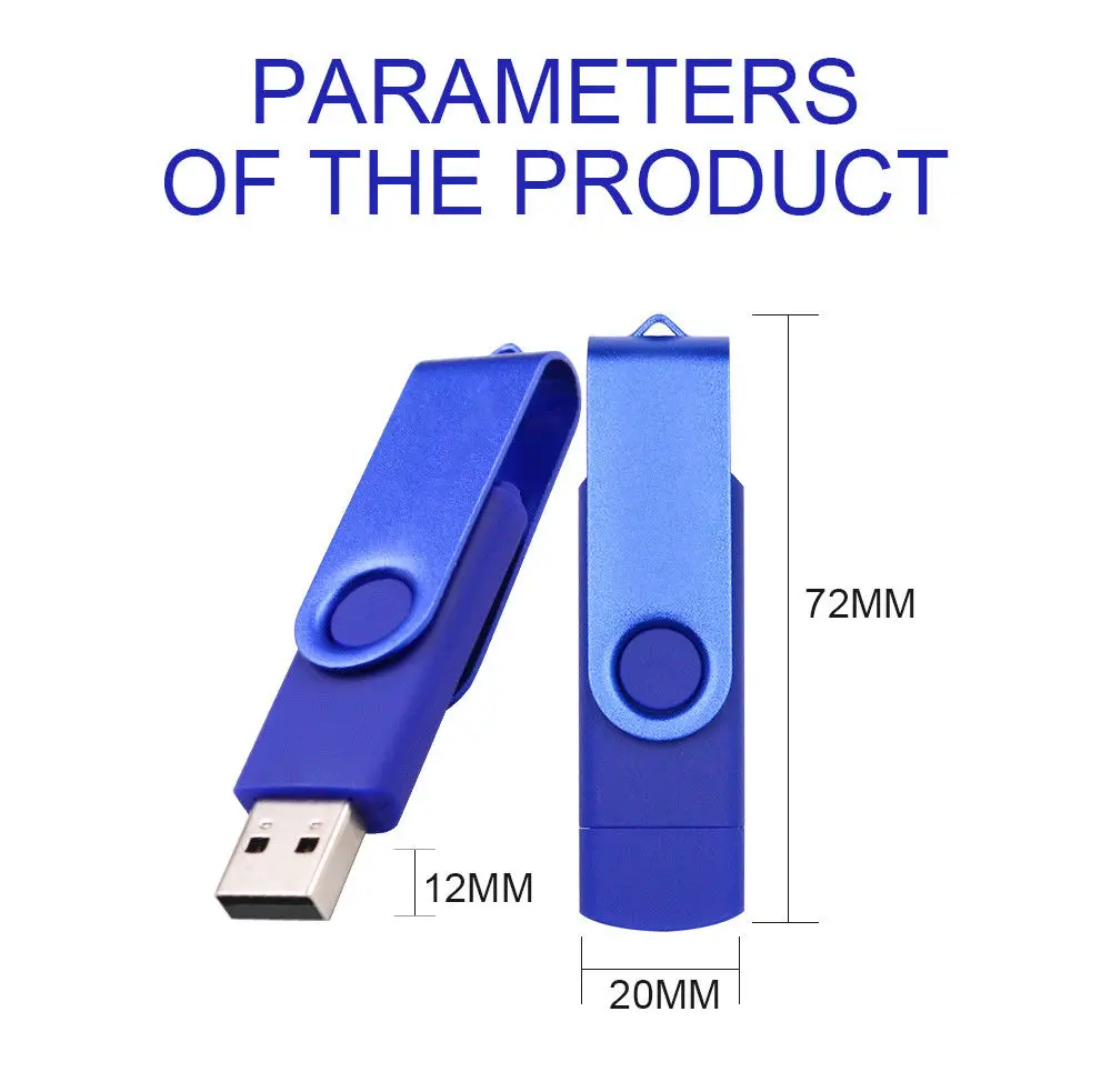 USB флеш-накопитель OTG, высокоскоростной накопитель 256 ГБ, 128 ГБ, 64 ГБ, 32 ГБ, 16 ГБ, 8 ГБ, 4 Гб, внешний накопитель, двойное применение, микро USB накопитель