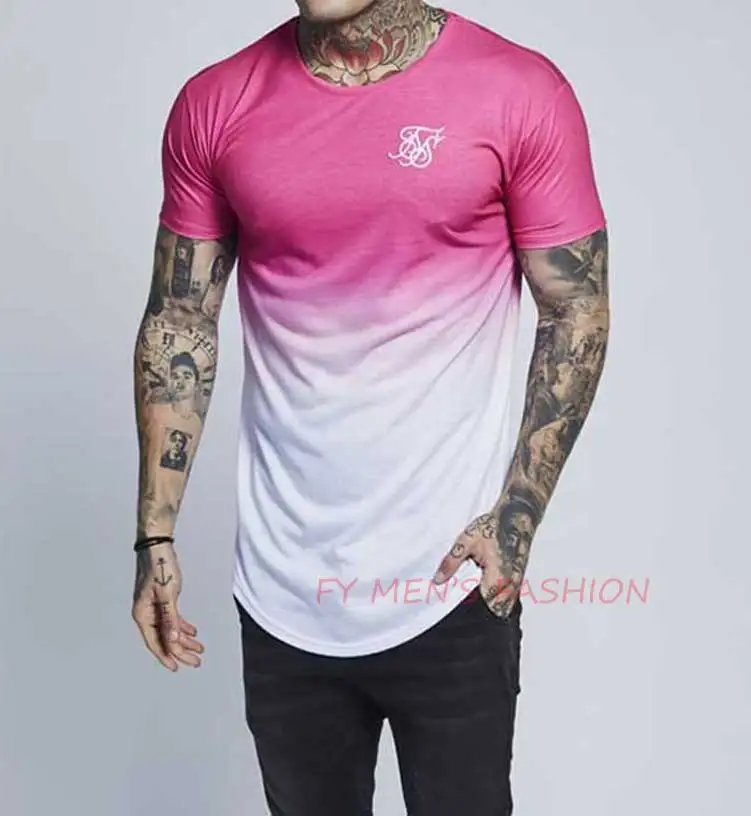 Мужская мода Sik Silk Kanye West футболки Sik Silk мужские повседневные футболки с коротким рукавом на молнии