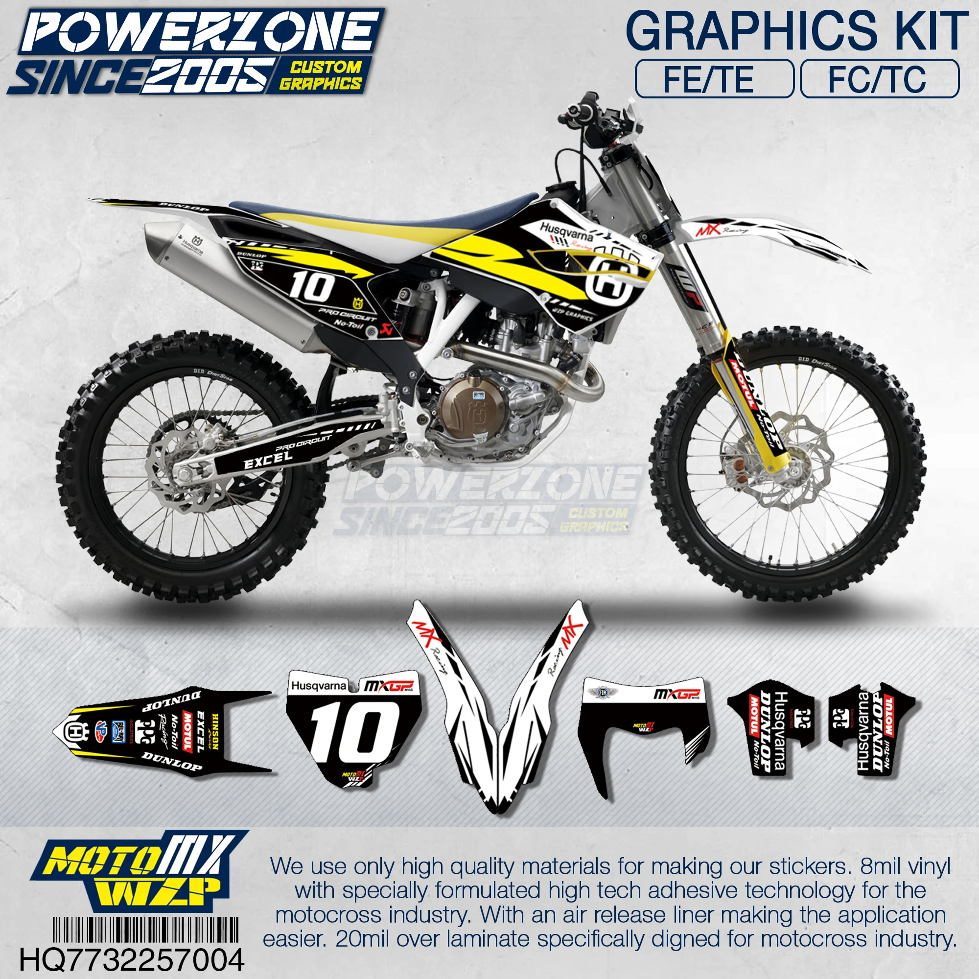 Aufkleber Sticker Autocollant Adesivi Aufkleber Decal Motocross Husqvarna