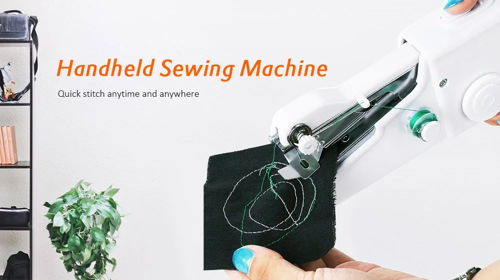 Portable Handy Stitch Battery Power Handheld Sewing Machine
