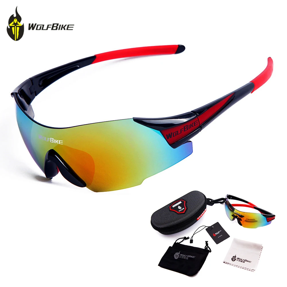 

WOLFBIKE Outdoor Sports Cycling Glasses Men Women UV400 MTB Road Bike Bicycle Motorcycle Riding Fishing Sunglasses Eyewear