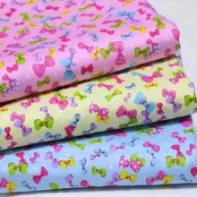 YY DIY красивый 40x50 см 3 цвета бантик цветастый Печатный бежевый цвет хлопок ткань комплект