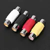 4Pcs/lot RCA Female to RCA Female Audio Video Cable Jack Plug Connector Adapter RCA F/F Extender Converter ► Photo 2/6