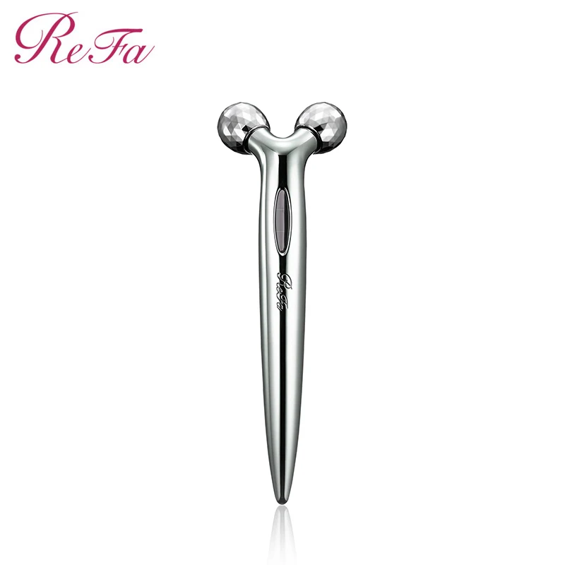 Refa S CARAT Micro-current Face Massager Facial Lifting Skin Tightening Platinum Coating Eye & Lip Massage Stick