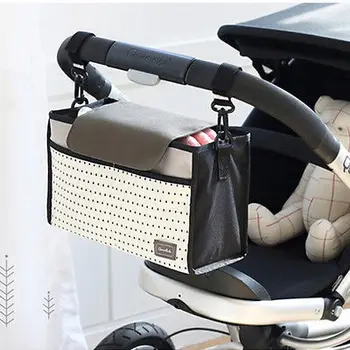 

Pudcoco Stroller Organizer For Diaper Clothes Towels Straps Hanging Bag Portable Mummy Carrier Multifunctional