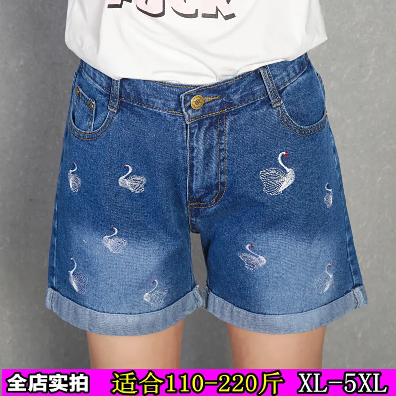Europe Blue Denim Shorts For Women 2018 Summer New Brand Trendy Slim