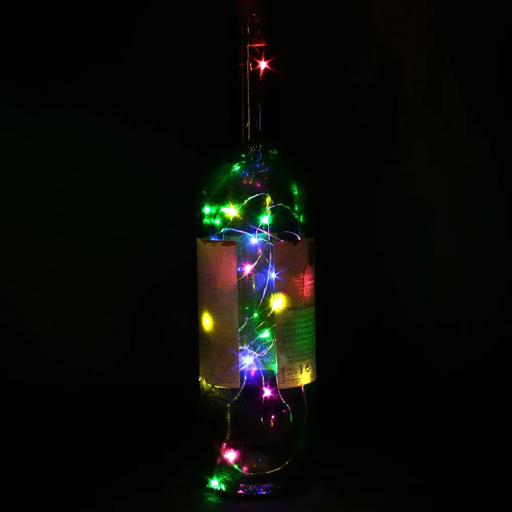 

20LED Bottle Stopper Light Strings Copper Wire Christmas Decorative Lamp
