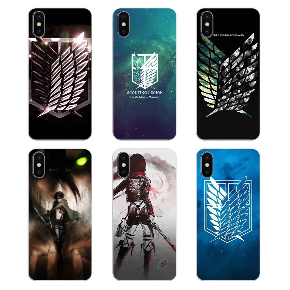 Японский Leonhart Annie comics Attack on Titan силиконовый чехол-кошелек для Samsung Galaxy Note 8 9 S9 S10 A8 A9