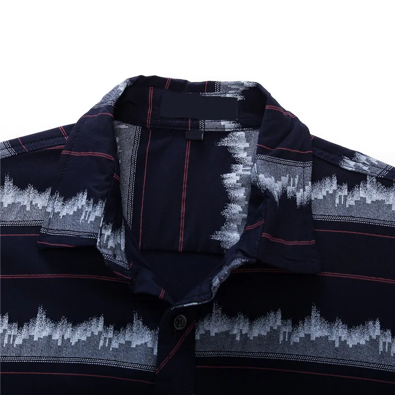 UNIVOS KUNI весна новинка мужская рубашка в стиле пэчворк брендовая модная Camisa Ho с
