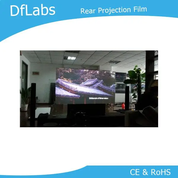 

DfLabs A4 size dark gray Rear projection foil, Rear projection screen transparent/white/gray/dark gray