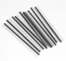 10pcsHot Sale10pcs 40 Pin 1×40 Single Row Male 2.54 Breakable Pin Header Connector Strip for Arduino