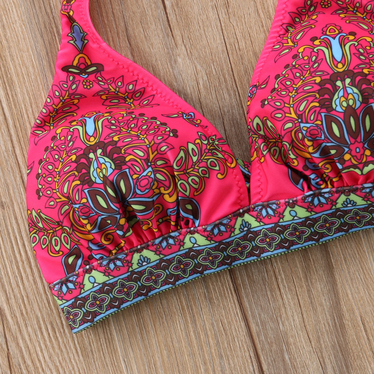 2019 nuevo Bikini estampado Floral para mujer conjunto push-up traje de baño vendaje traje de baño Monokini ropa de playa