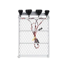 Austar Baca Portaequipajes con Luz LED para 1/10 1/8 RC 4wd rally de coches bar de rock crawler cc01 axial scx10 d90 cr01 P0