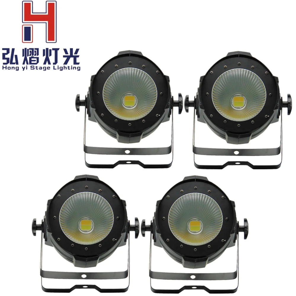 

4Pcs/Lot Professional Stage Par Lights 100 COB cool white and warm white LED Par Party Lights With Halloween Decoration Equipmen