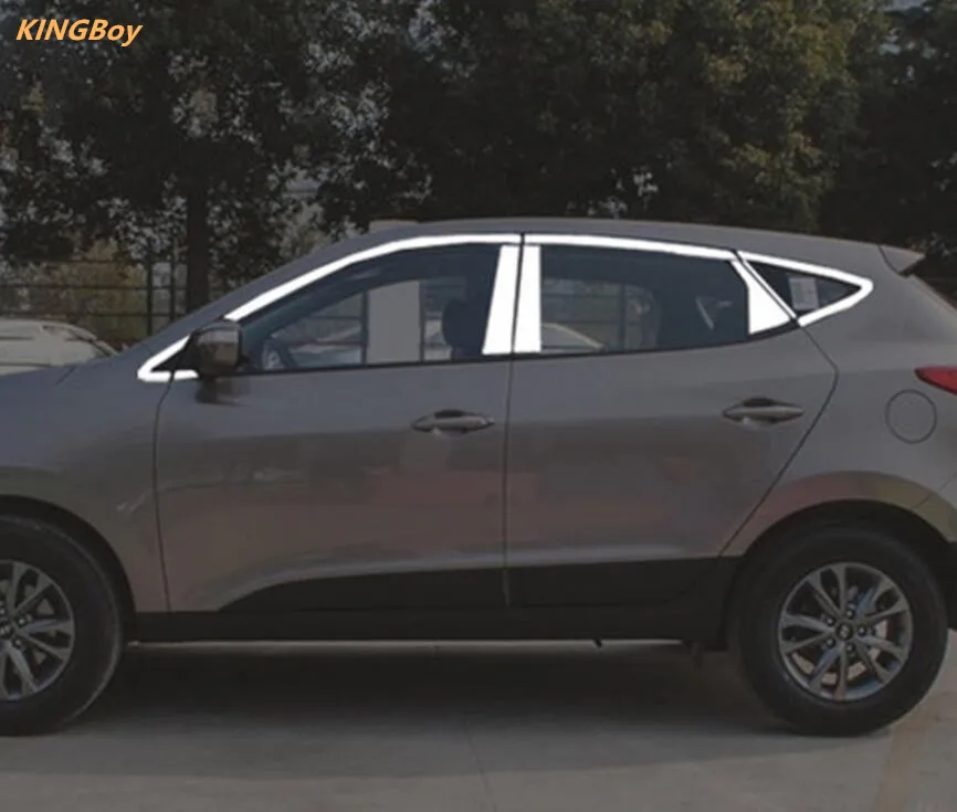 Нержавеющая сталь двери, окна оконные наличники Накладка для hyundai ix35 2009