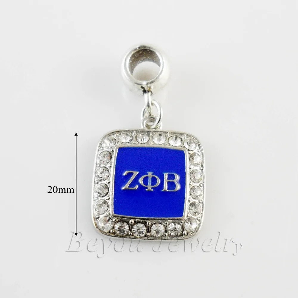 

SORORITY GREEK ZETA PHI BETA ZPB enamel charm 5pcs 1 lot
