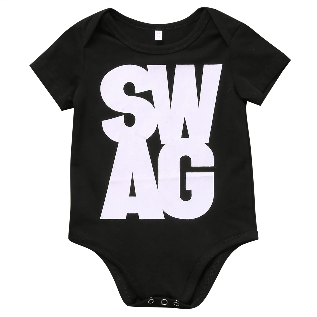 2017 NEWEST Cotton Newborn Baby Boy Black Bodysuit Black Kids Jumpsuit