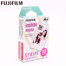 Original Fujifilm 10 sheets Instax Mini STRIPE Instant Film photo paper for Instax Mini 8 7s 25 50s 90 9 SP-1 SP-2 Camera Original Fujifilm 10 sheets Instax Mini STRIPE Instant Film photo paper for Instax Mini 8 7s 25 50s 90 9 SP-1 SP-2 Camera