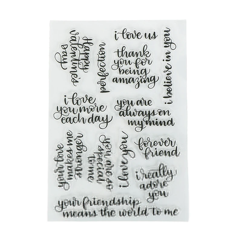 

1 pc Decorative Transparent Clear Silicone English alphabet Stamp Seal DIY Scrapbooking photo Album 16cm x 11cm