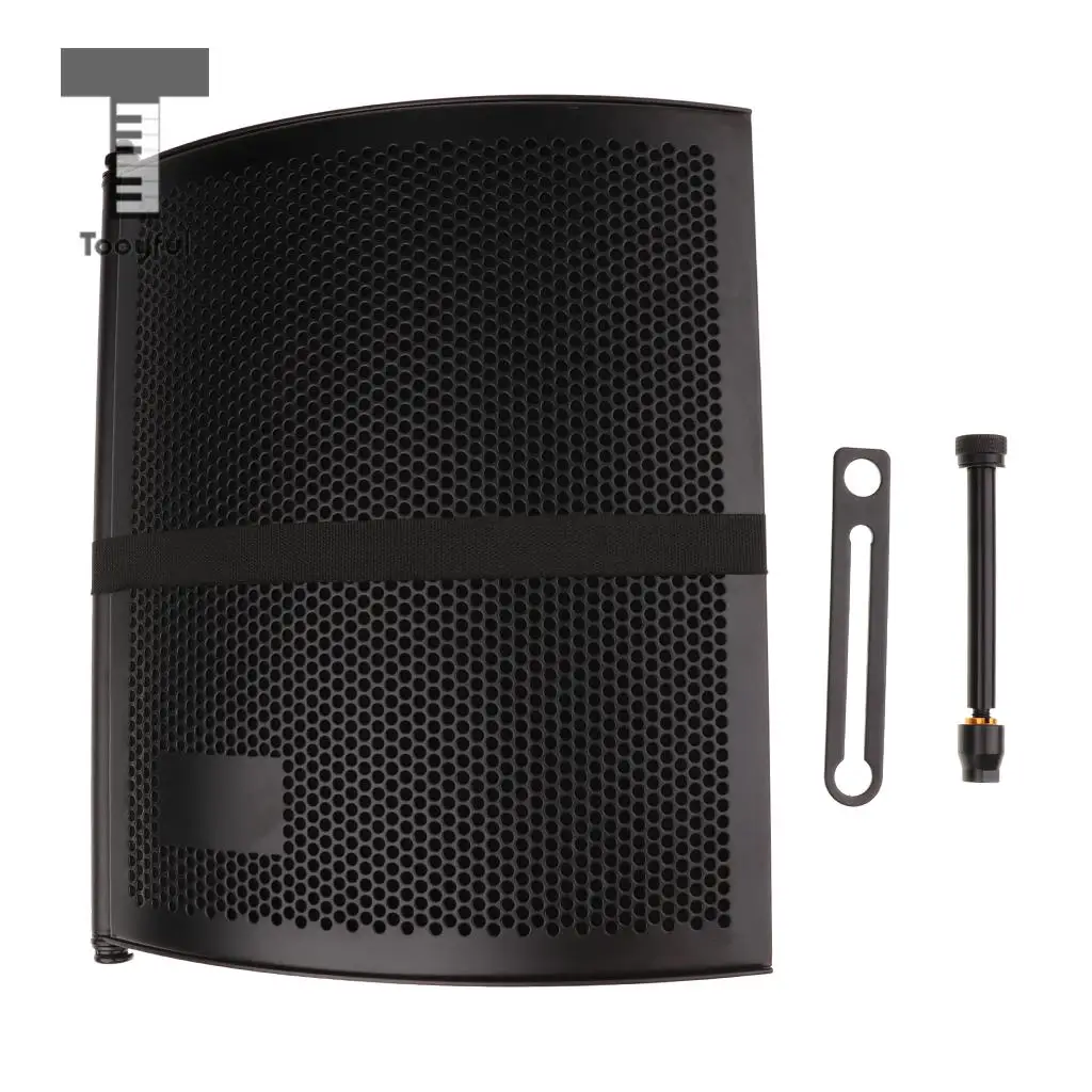 Foldable Microphone Isolation Shield Panel Studio Mic Sound Absorber Filter for Condenser Microphone Recording