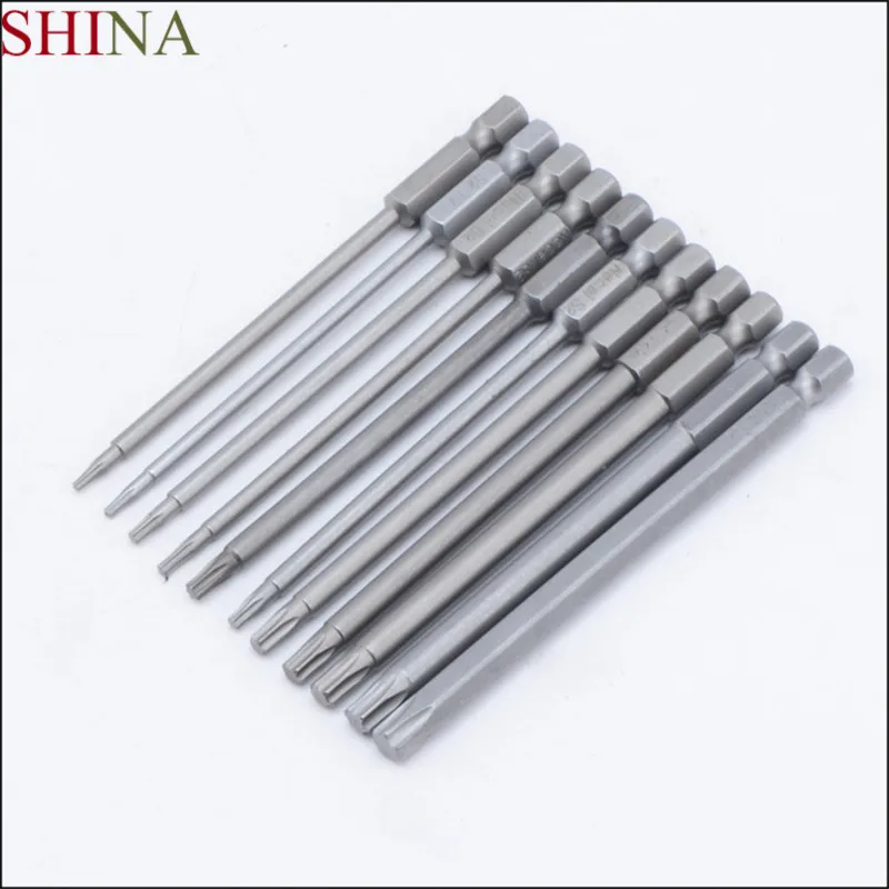 

SHINA 1 Piece 150mm Magnetic Cross Phillips Screwdriver Bit Set Handle S2 Alloy Steel Long Hex Screwdriver Screw Solid Plum