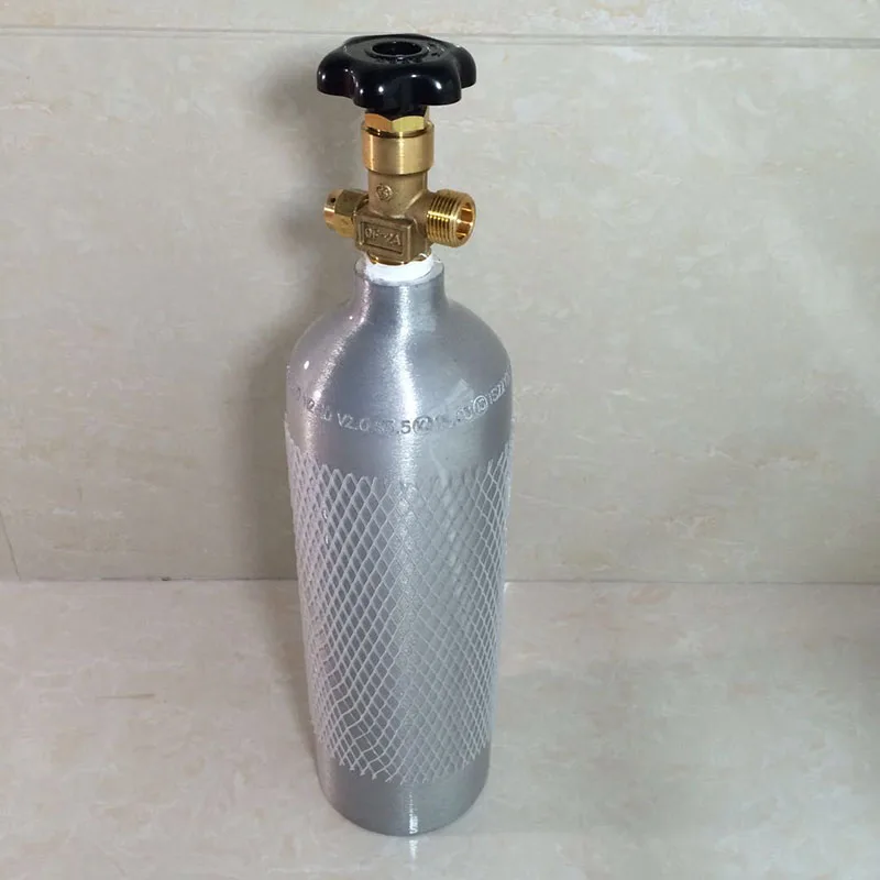 

2L Aluminum CO2 empty cylinder ,gas cylinder with valve for home brew