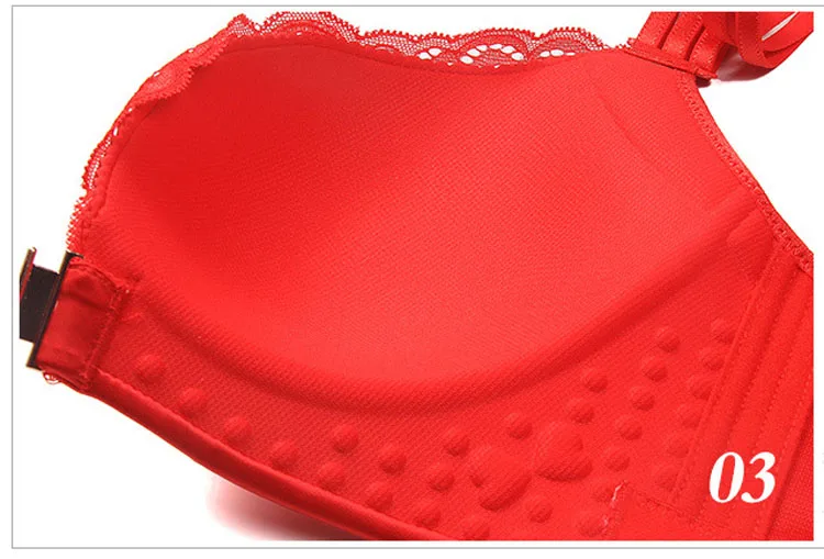 Lace Bra Large Size Women Front Closed Plus Size Bra  Women Push Up Bra Beauty Back No Rims Plus Size Bralette Bra15