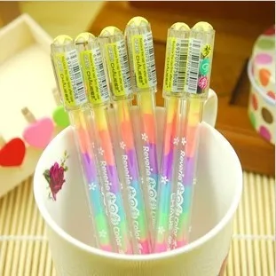 Fruit Scented Rainbow Gel Pen Scented Color Swirl Pens Each With
