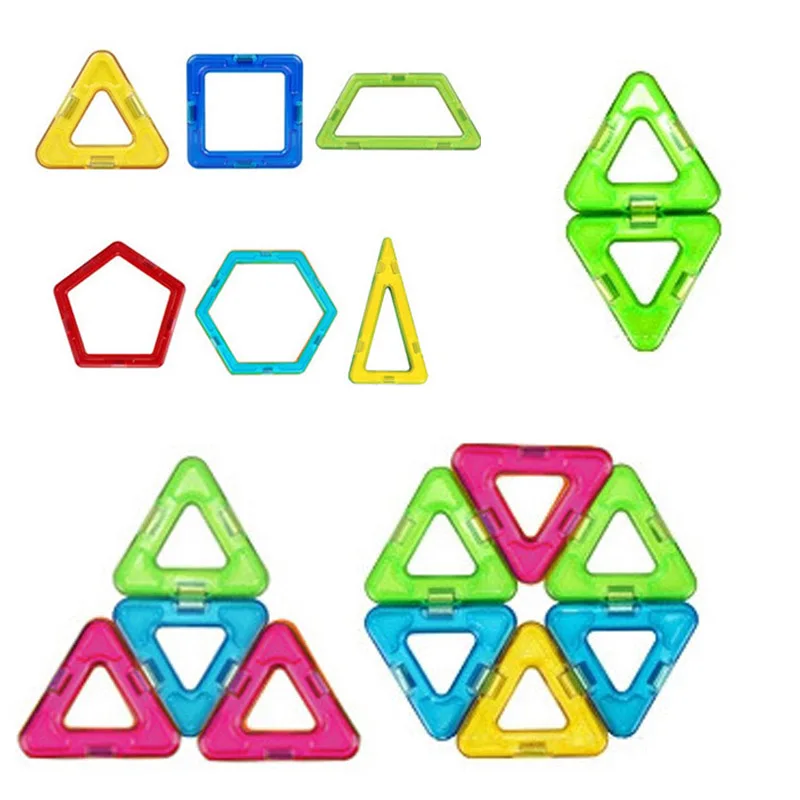 

Mini Magnetic Designer Construction Model Building Toy Plastic Bricks Blocks Kids Educational Toys Gift Children Enlighten Toys