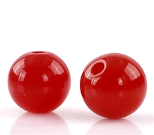 DoreenBeads акриловые разделительные бусины, круглые красные 8 мм диаметр, 300 шт. (B22452), yiwu