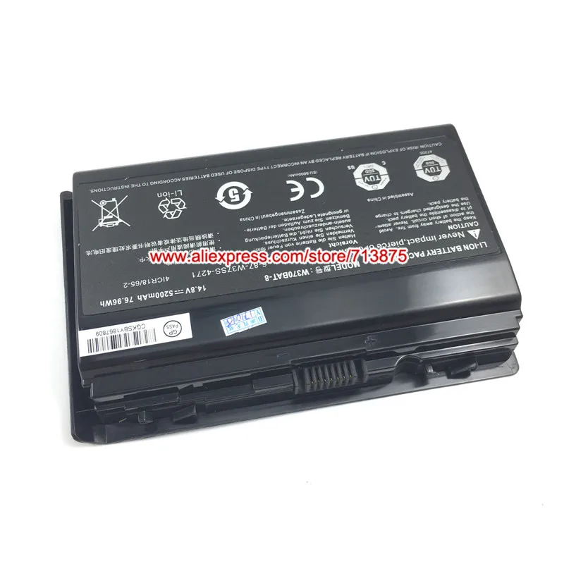 Натуральная W370BAT 8 (SIMPLO) Батарея 6 87 W37SS 427 для Clevo W370ET W350ET W350ST W350ETQ W370SK K590S K650C K750S W35XSS
