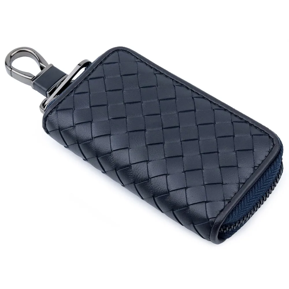 Case New Fashion Key Wallet High-end Genuine Leather Sheepskin Knitting Car Key