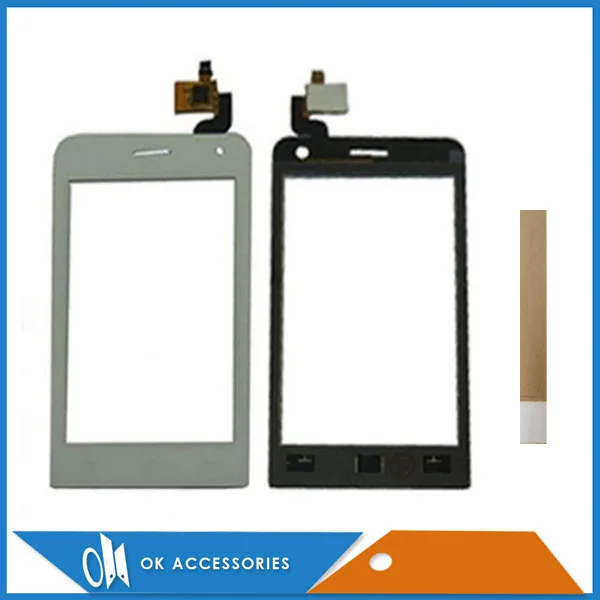 

100% High Quality 4.0 Inches For Micromax Bolt Q324 Touch Screen Touch Digitizer Black White Color With Tape