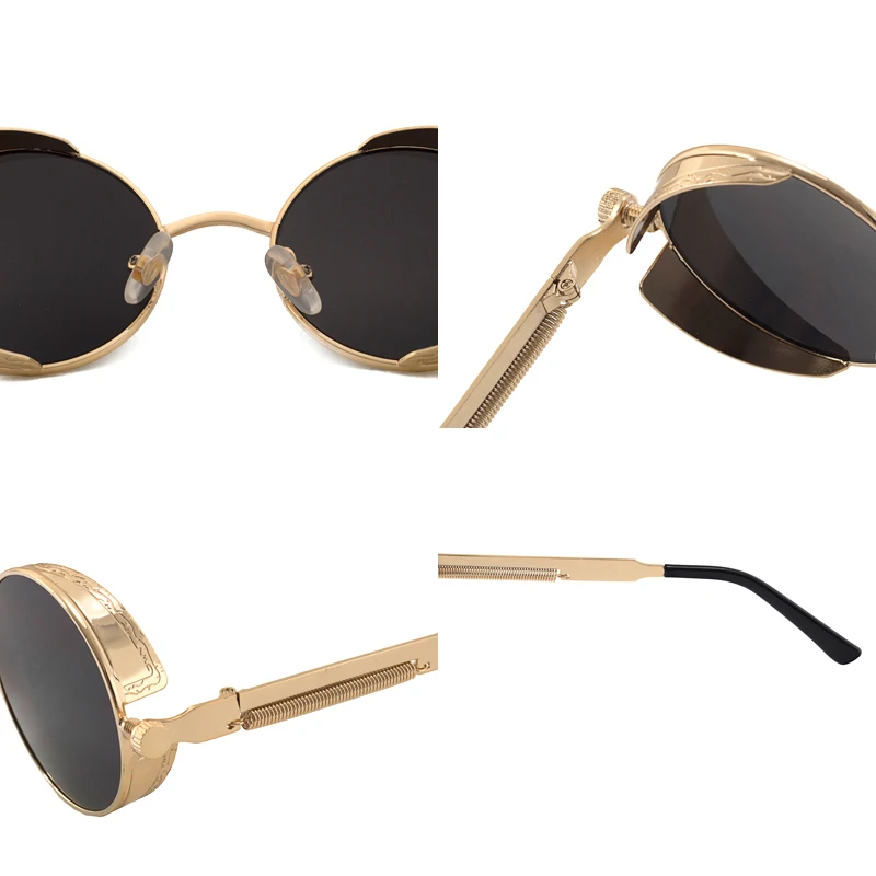 retro steampunk round sunglasses 9000156 details (12)