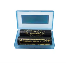 Bateria eletrônica recarregável do cigarro das baterias da parte superior lisa das baterias 18650 mah 60a 3500 v de bestkalint imr 3.7 nova