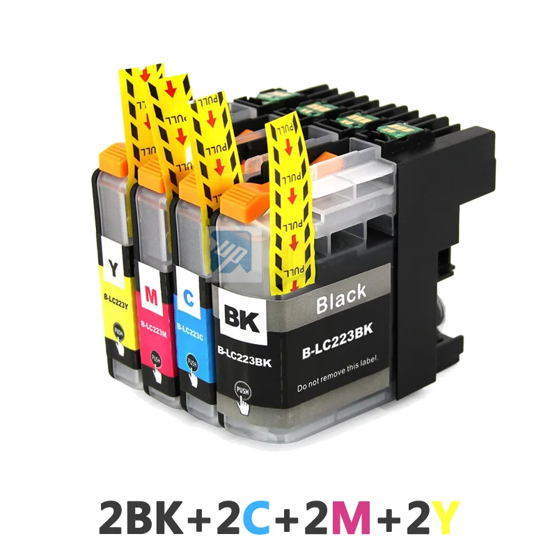 8 чернильный картридж для принтера brother LC223 lc221 lc225 J562DW J480DW J680DW J880DW 4120DW J4420DW J4620 J4625DW полноцветная печать принтера