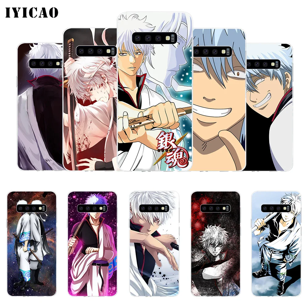 IYICAO Gintama Sakata Gintoki Мягкий силиконовый чехол для телефона Samsung Galaxy S10e S10 S9 S8 Plus S7 Edge TPU