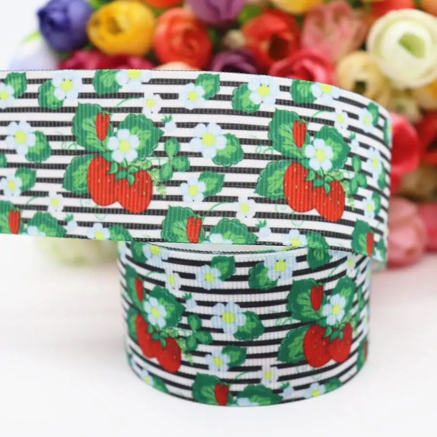 3 10 Yards Printed Grosgrain Ribbon 1.5" 38MM For Hair Bows DIY Crafts Handmade Accessories M19052501 - Цвет: 3
