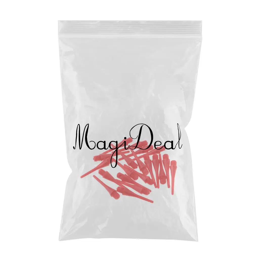 Pack 20 Standard 2BA Thread Nylon Soft Tips Dart Points Needle Head Replacement for Electronic Darts Dartboard Accessories