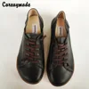 Careaymade-,new 2022 Head layer cowhide pure handmade Cotton shoes,women the retro art mori girl shoes,Women Casual shoes,7color ► Photo 1/6