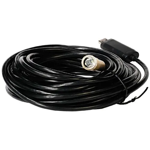 

15m 45ft USB Cable Waterproof Drain Pipe Pipeline Plumb Inspection Snake LED Video Color Camera