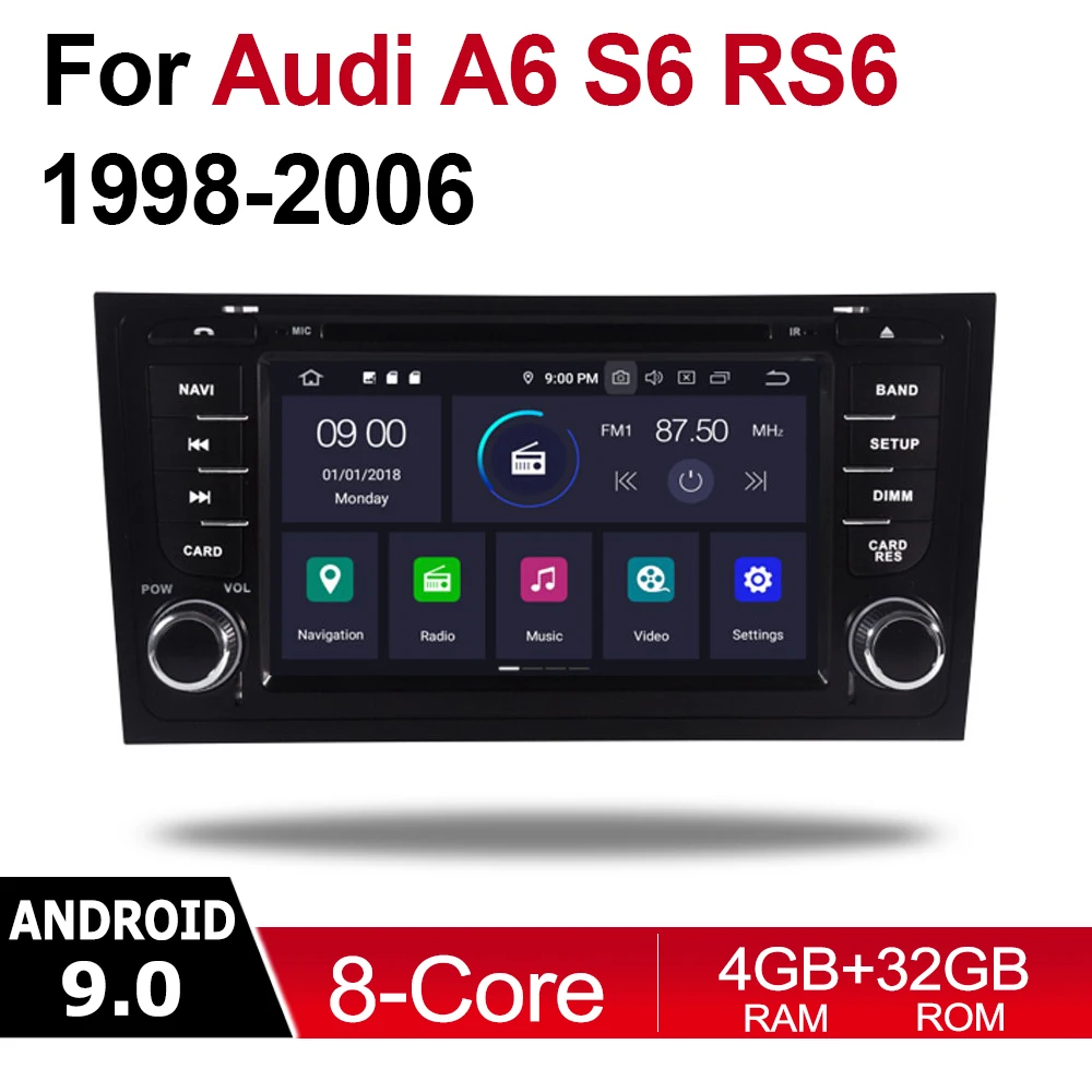 Android Car Multimedia player 2 Din WIFI GPS Navigation Autoradio For Audi A6 S6 RS6 4B 4F 1998~2006 MMI touch screen Bluetooth Android Car Multimedia player 2 Din WIFI GPS Navigation Autoradio For Audi A6 S6 RS6 4B 4F 1998~2006 MMI touch screen Bluetooth