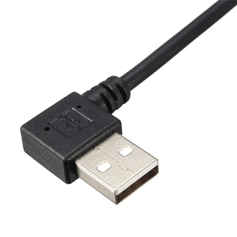 LEORY 25 см 90 градусов USB 2,0 Мужской мини-usb 2,0 Мужской B кабель для зарядки и синхронизации данных для камеры MP3 gps HDD