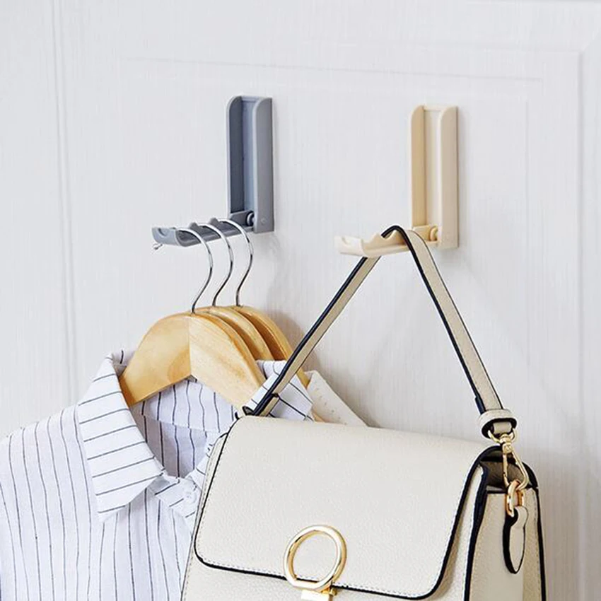 Foldable Sticky wall hanging Hook Folding Self Adhesive Towel Clothes