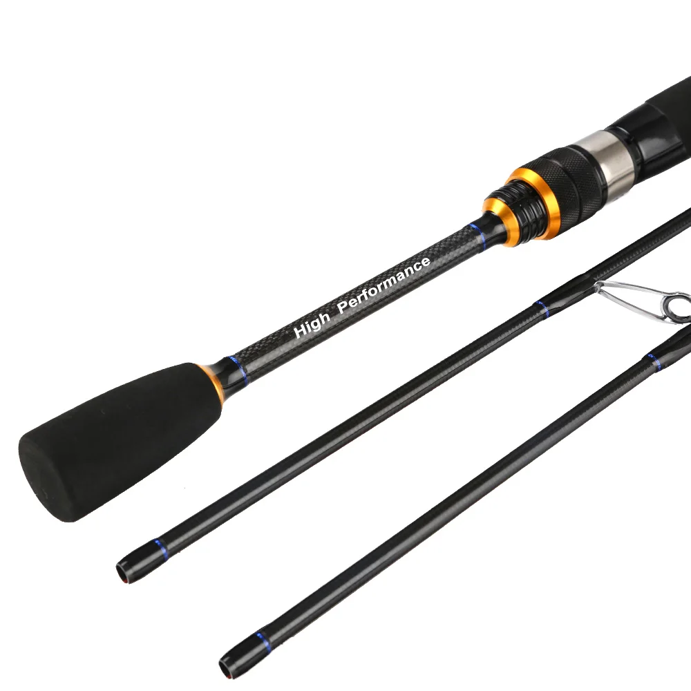 Haste de Fiação Vara de Pesca Carbono para Luz Vara de Pesca para Truta Ponta Sólida 1.92m 2.1 Ação Rápida Jigging para Truta Poleiro ul - l 6 Cheap Varas de pescar