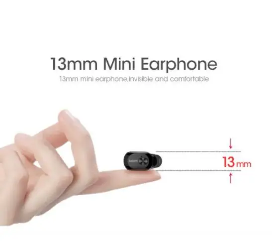 DACOM K6H TWS Bluetooth наушники True Беспроводные с зарядным чехлом мини невидимый наушник