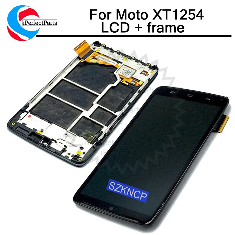 

5.2" inch Black LCD Display Touch Screen For Moto Droid Turbo XT1254 XT1225 LCD Display Touch Screen with Digitizer Bezel Frame