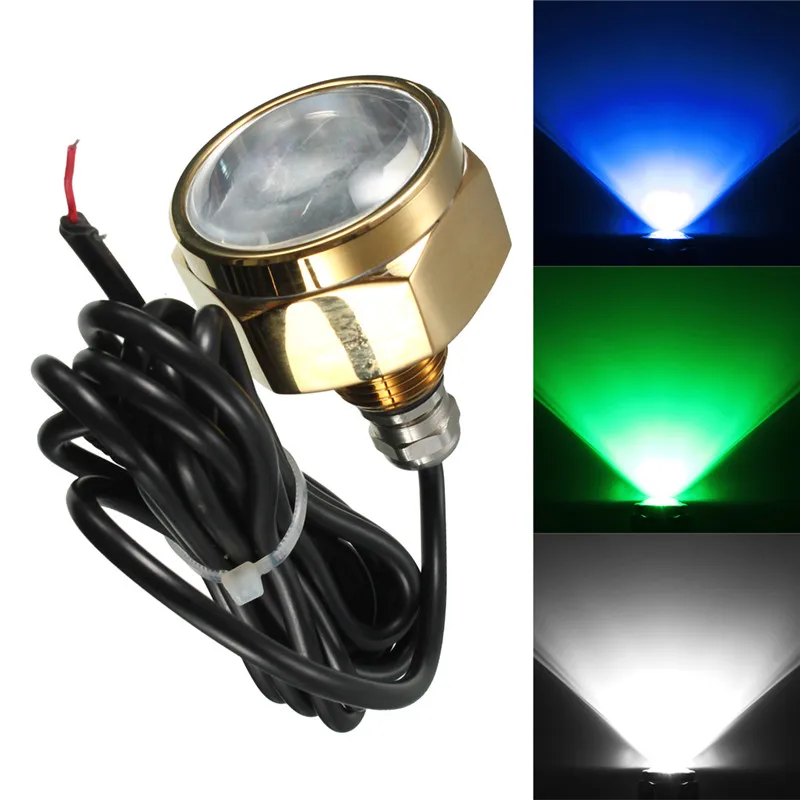 

Smuxi 27W 9 LED Boat Drain Plug Light IP68 Waterproof Rate Blue Brightest 1800 Lumens Underwater Boat Lamp