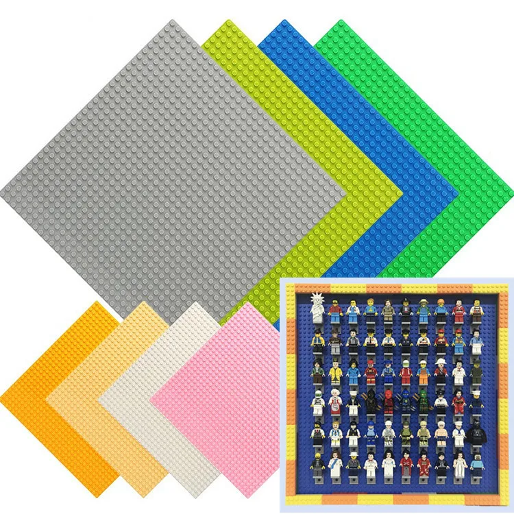 

32*32 Dots Baseplate Board for Small Bricks Bracket Legoed minifiguresING Building Blocks minifig figures Base plate holder Toys