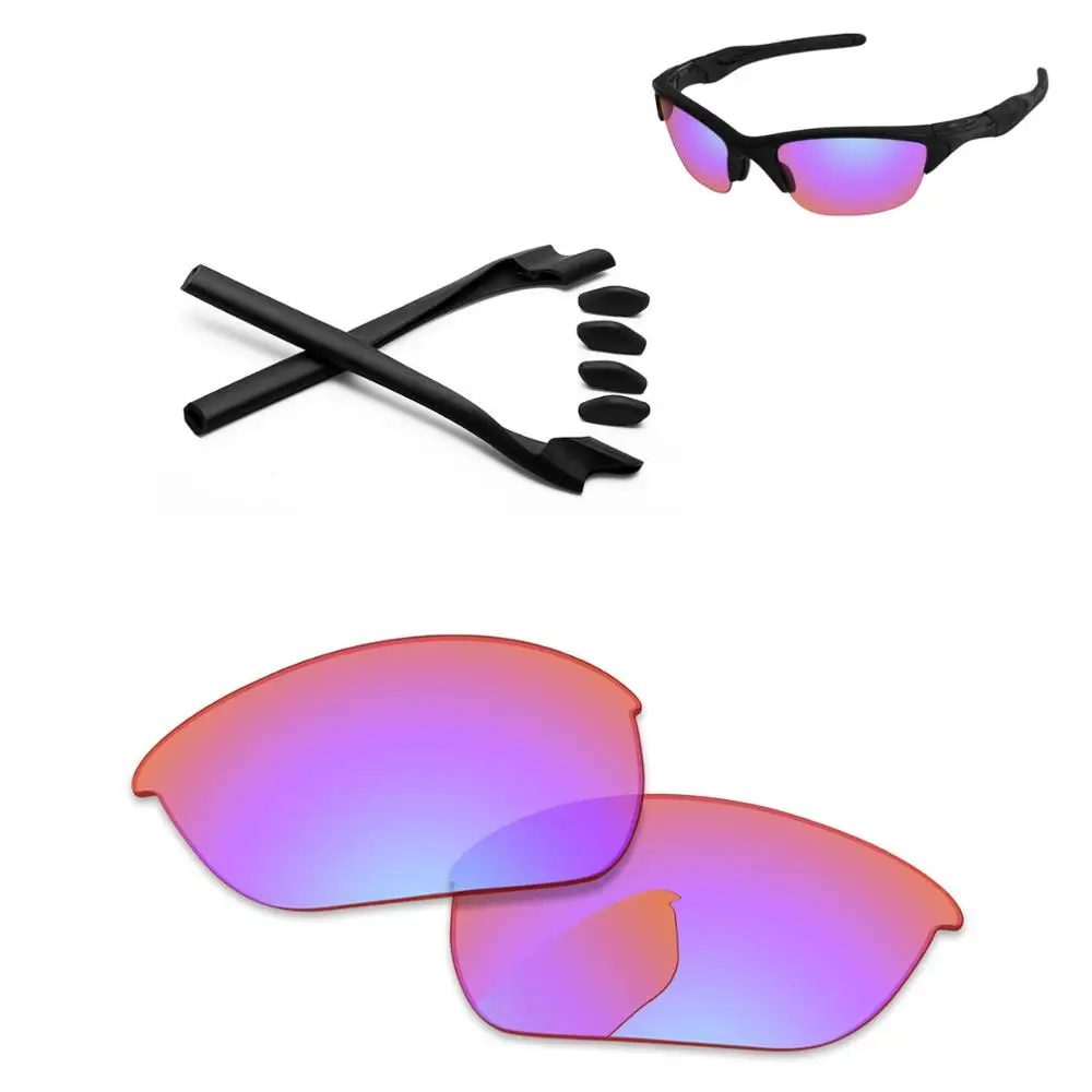 PapaViva поляризованные Сменные линзы и черный комплект прорезиненных дужек для аутентичной полукуртки 2,0 солнцезащитные очки Рамка-несколько вариантов - Цвет линз: HD Trail